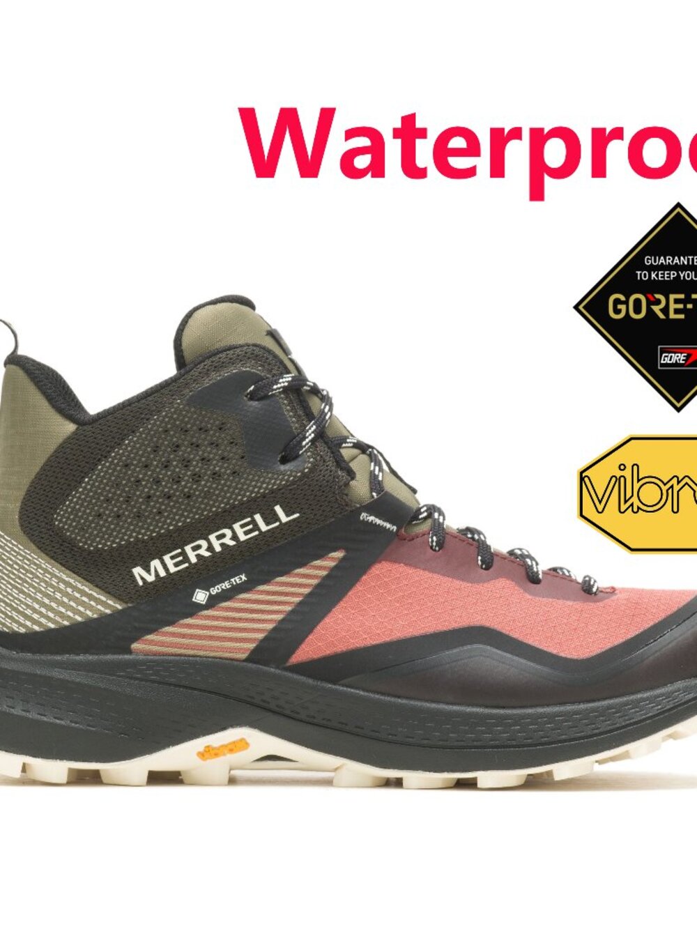 Brand New Merrell Women's MQM 3 Mid GORE-TEX Hiking Boots - Waterproof, Vibram